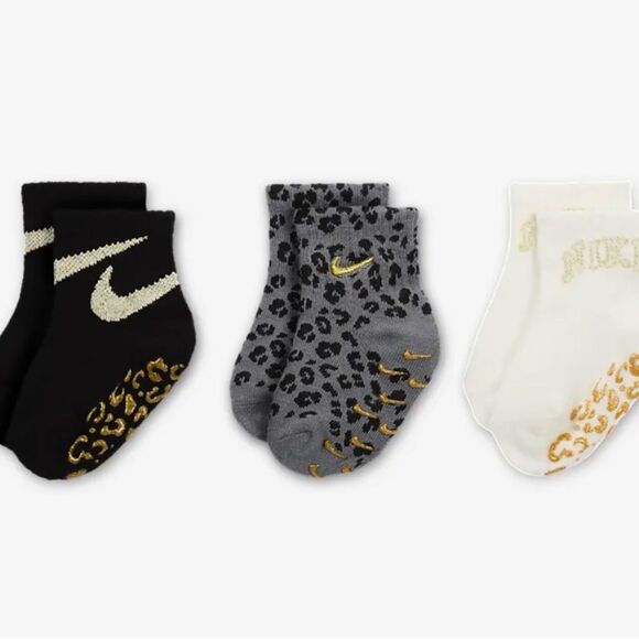 Nike Kids Ankle No Slip 3 Pack 12-24 Months new - Picture 3 of 7